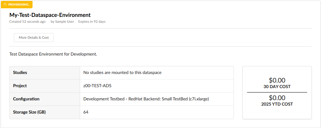Dataspace Provisioning