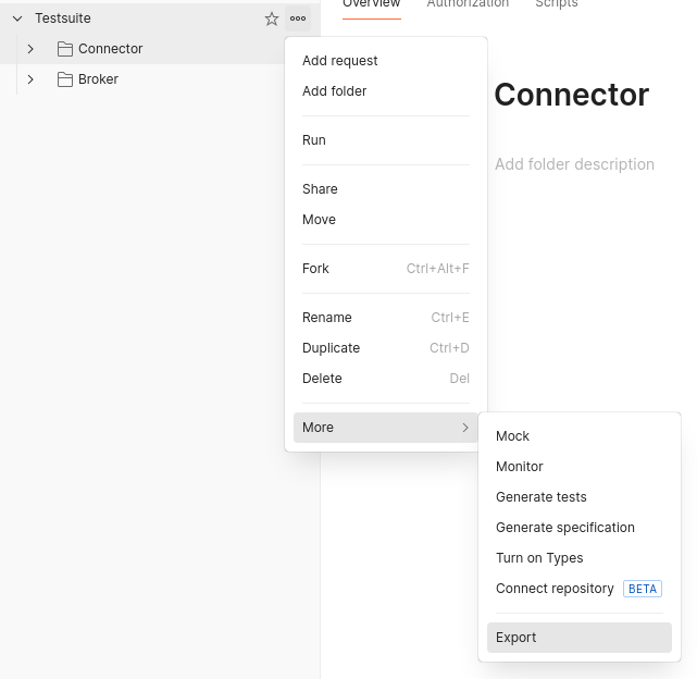 export-menu